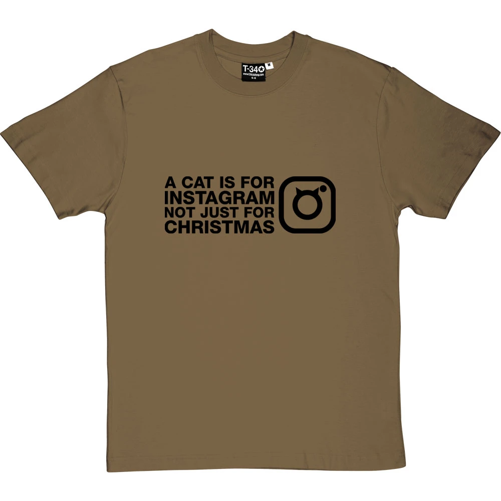A Cat Is For Instagram, Not Just For Christmas T-Shirt 5 A Cat Is For Instagram, Not Just For Christmas T-Shirt - Image 5