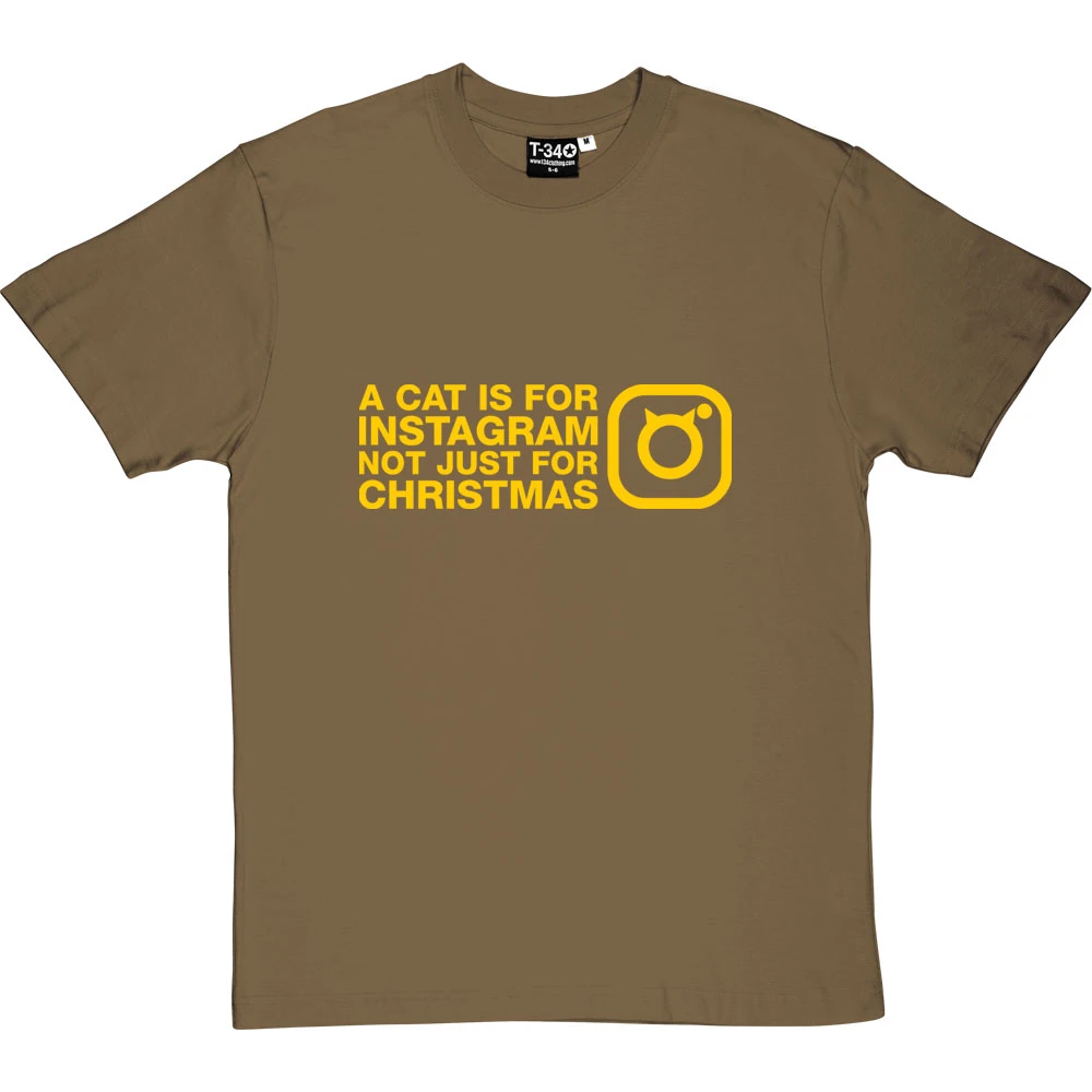 A Cat Is For Instagram, Not Just For Christmas T-Shirt 12 A Cat Is For Instagram, Not Just For Christmas T-Shirt - Image 12