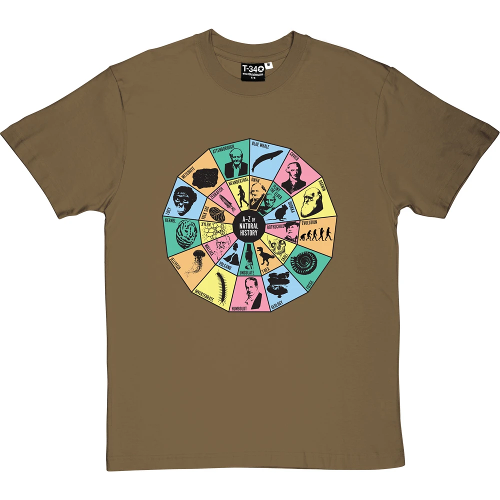 A-Z Of Natural History (Colour) T-Shirt 9 A-Z Of Natural History (Colour) T-Shirt - Image 9