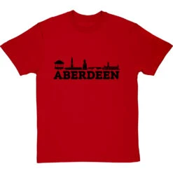 Aberdeen Landmarks T-Shirt -Tshirt Store aberdeen landmarks tshirt 1 redtshirt