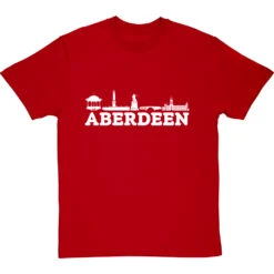 Aberdeen Landmarks T-Shirt -Tshirt Store aberdeen landmarks tshirt 2 redtshirt