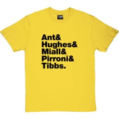 Adam And The Ants Line-Up T-Shirt -Tshirt Store adam and the ants line up tshirt 1 yellowtshirt