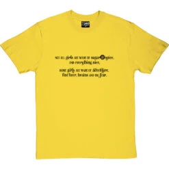 Adventure, Fine Beer, Brains And No Fear T-Shirt -Tshirt Store adventure fine beer tshirt 1 yellowtshirt