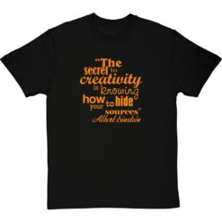 Albert Einstein "Creativity" Quote T-Shirt -Tshirt Store albert einstein creativity tshirt 122 blacktshirt