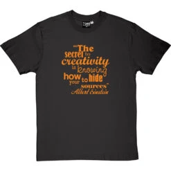 Albert Einstein "Creativity" Quote T-Shirt -Tshirt Store albert einstein creativity tshirt 122 charcoaltshirt