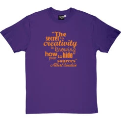 Albert Einstein "Creativity" Quote T-Shirt -Tshirt Store albert einstein creativity tshirt 122 purpletshirt