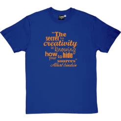 Albert Einstein "Creativity" Quote T-Shirt -Tshirt Store albert einstein creativity tshirt 122 royalbluetshirt