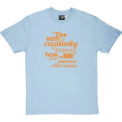 Albert Einstein "Creativity" Quote T-Shirt -Tshirt Store albert einstein creativity tshirt 122 skybluetshirt