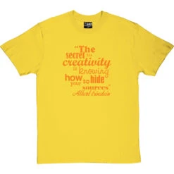 Albert Einstein "Creativity" Quote T-Shirt -Tshirt Store albert einstein creativity tshirt 122 yellowtshirt
