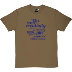 Albert Einstein "Creativity" Quote T-Shirt -Tshirt Store albert einstein creativity tshirt 7 olivetshirt