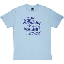 Albert Einstein "Creativity" Quote T-Shirt -Tshirt Store albert einstein creativity tshirt 7 skybluetshirt
