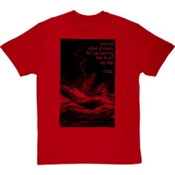 Louisa May Alcott "I Am Not Afraid Of Storms" T-Shirt -Tshirt Store alcott not afraid of storms tshirt 1 redtshirt