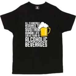 All Thirteen Minerals T-Shirt -Tshirt Store all thirteen minerals tshirt 2 black mens v neck tshirt