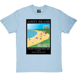 Amity Island T-Shirt -Tshirt Store amity island tshirt skybluetshirt