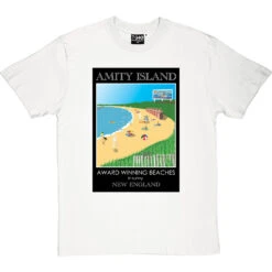 Amity Island T-Shirt -Tshirt Store amity island tshirt whitetshirt