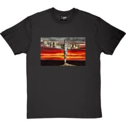 The Angel Of The North At Sunset By Hadrian Richards T-Shirt -Tshirt Store angel at sunset tshirt charcoaltshirt
