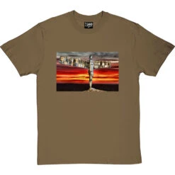 The Angel Of The North At Sunset By Hadrian Richards T-Shirt -Tshirt Store angel at sunset tshirt olivetshirt