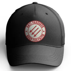 Anti Fascists Keep The Faith Embroidered Baseball Cap