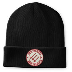 Anti Fascists Keep The Faith Embroidered Beanie Hat