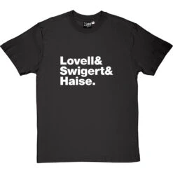 Apollo 13 Line-Up T-Shirt -Tshirt Store apollo 13 line up tshirt 2 charcoaltshirt