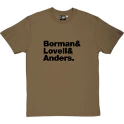 Apollo 8 Line-Up T-Shirt -Tshirt Store apollo 8 line up tshirt 1 olivetshirt