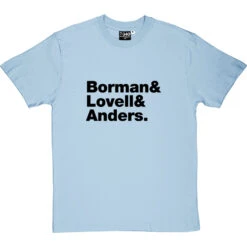 Apollo 8 Line-Up T-Shirt -Tshirt Store apollo 8 line up tshirt 1 skybluetshirt