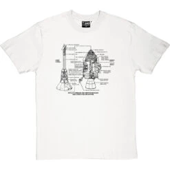 Apollo Command And Service Module Diagrams T-Shirt 34 Apollo Command And Service Module Diagrams T-Shirt -Tshirt Store apollo command service diagram tshirt 1 whitetshirt