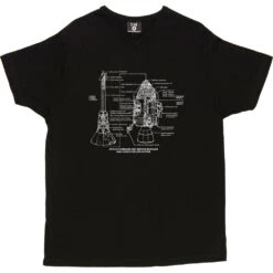 Apollo Command And Service Module Diagrams T-Shirt 31 Apollo Command And Service Module Diagrams T-Shirt -Tshirt Store apollo command service diagram tshirt 2 black mens v neck tshirt
