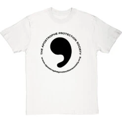 The Apostrophe Protection Society T-Shirt -Tshirt Store apostrophe protection society tshirt 1 whitetshirt