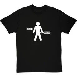 Arse/Elbow T-Shirt -Tshirt Store arse elbow tshirt 2 blacktshirt