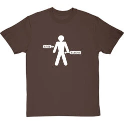 Arse/Elbow T-Shirt -Tshirt Store arse elbow tshirt 2 hazelnuttshirt