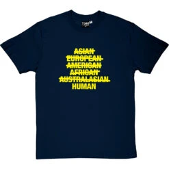 Asian, European, American, African, Australasian, Human T-Shirt -Tshirt Store asian european american tshirt 6 navybluetshirt