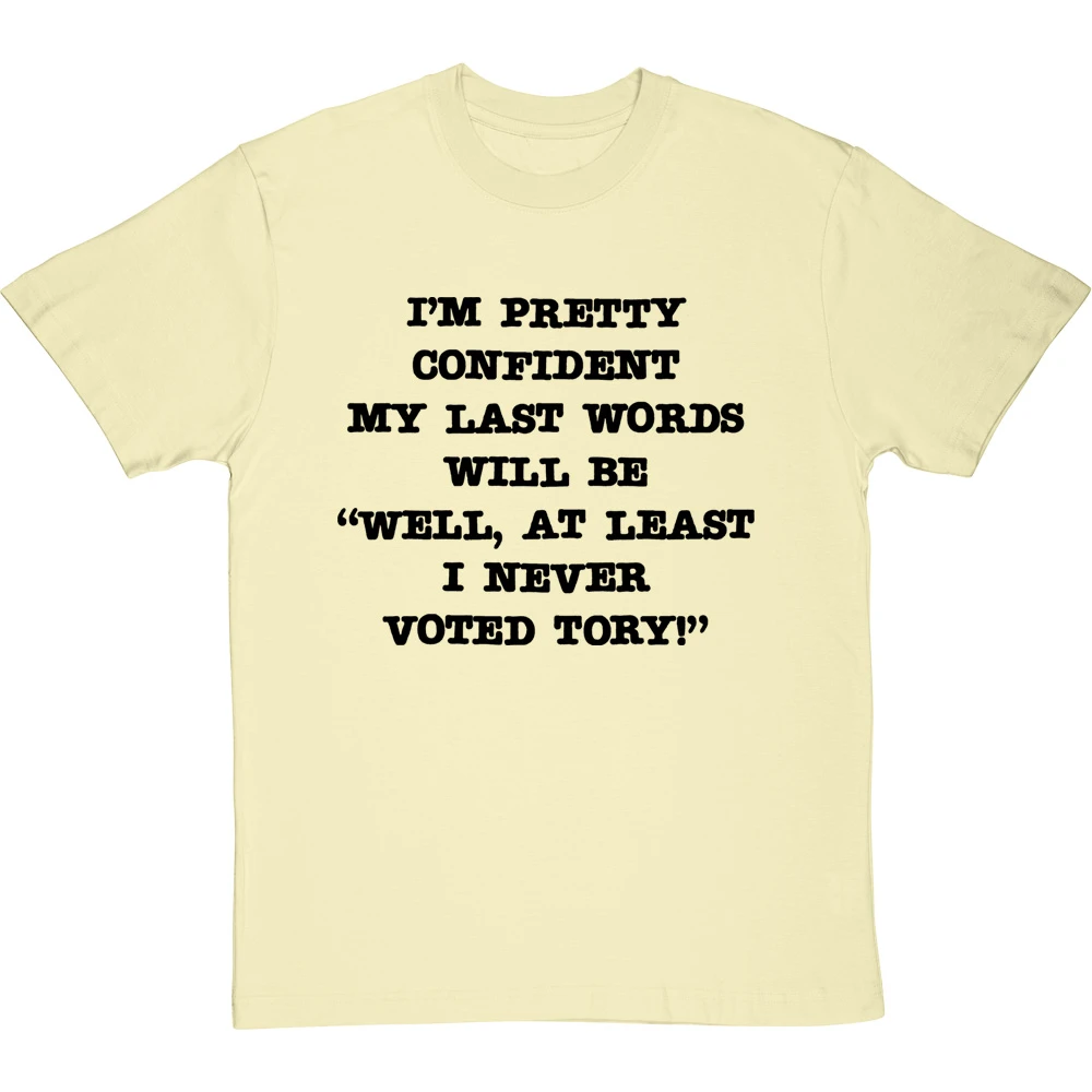 Well, At Least I Never Voted Tory T-Shirt 20 Well, At Least I Never Voted Tory T-Shirt - Image 20