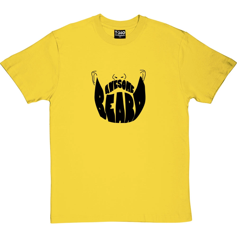 Awesome Beard T-Shirt 2 Awesome Beard T-Shirt - Image 2
