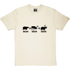 Bear + Deer = Beer T-Shirt 30 Bear + Deer = Beer T-Shirt -Tshirt Store bear deer beer tshirt 1 naturaltshirt