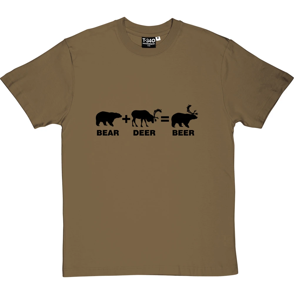Bear + Deer = Beer T-Shirt 14 Bear + Deer = Beer T-Shirt - Image 14