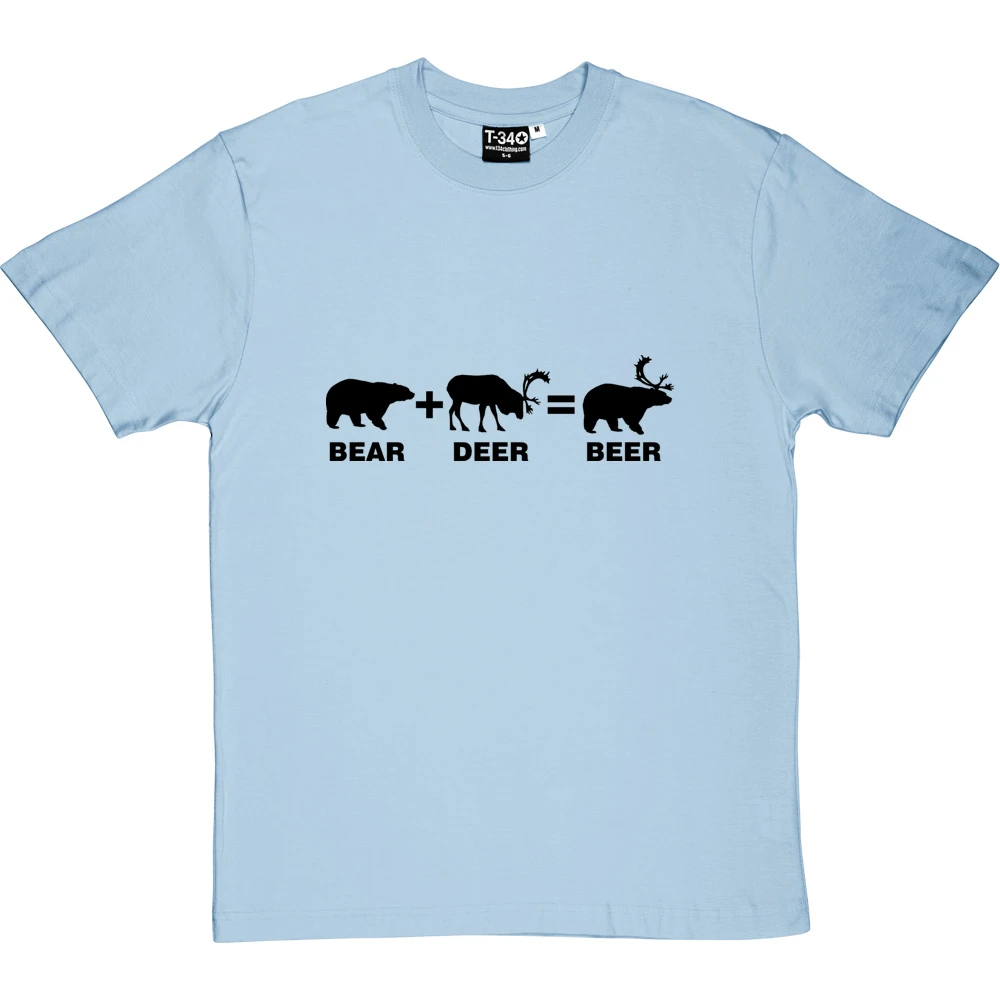 Bear + Deer = Beer T-Shirt 7 Bear + Deer = Beer T-Shirt - Image 7
