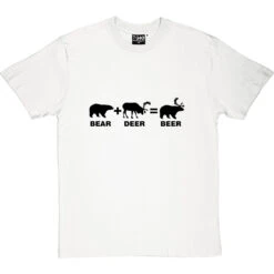 Bear + Deer = Beer T-Shirt 22 Bear + Deer = Beer T-Shirt -Tshirt Store bear deer beer tshirt 1 whitetshirt