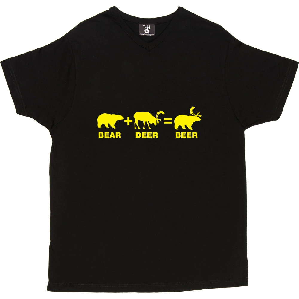Bear + Deer = Beer T-Shirt 6 Bear + Deer = Beer T-Shirt - Image 6