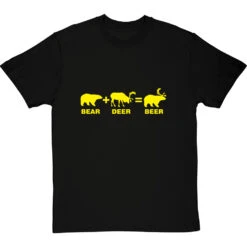 Bear + Deer = Beer T-Shirt 34 Bear + Deer = Beer T-Shirt -Tshirt Store bear deer beer tshirt 6 blacktshirt