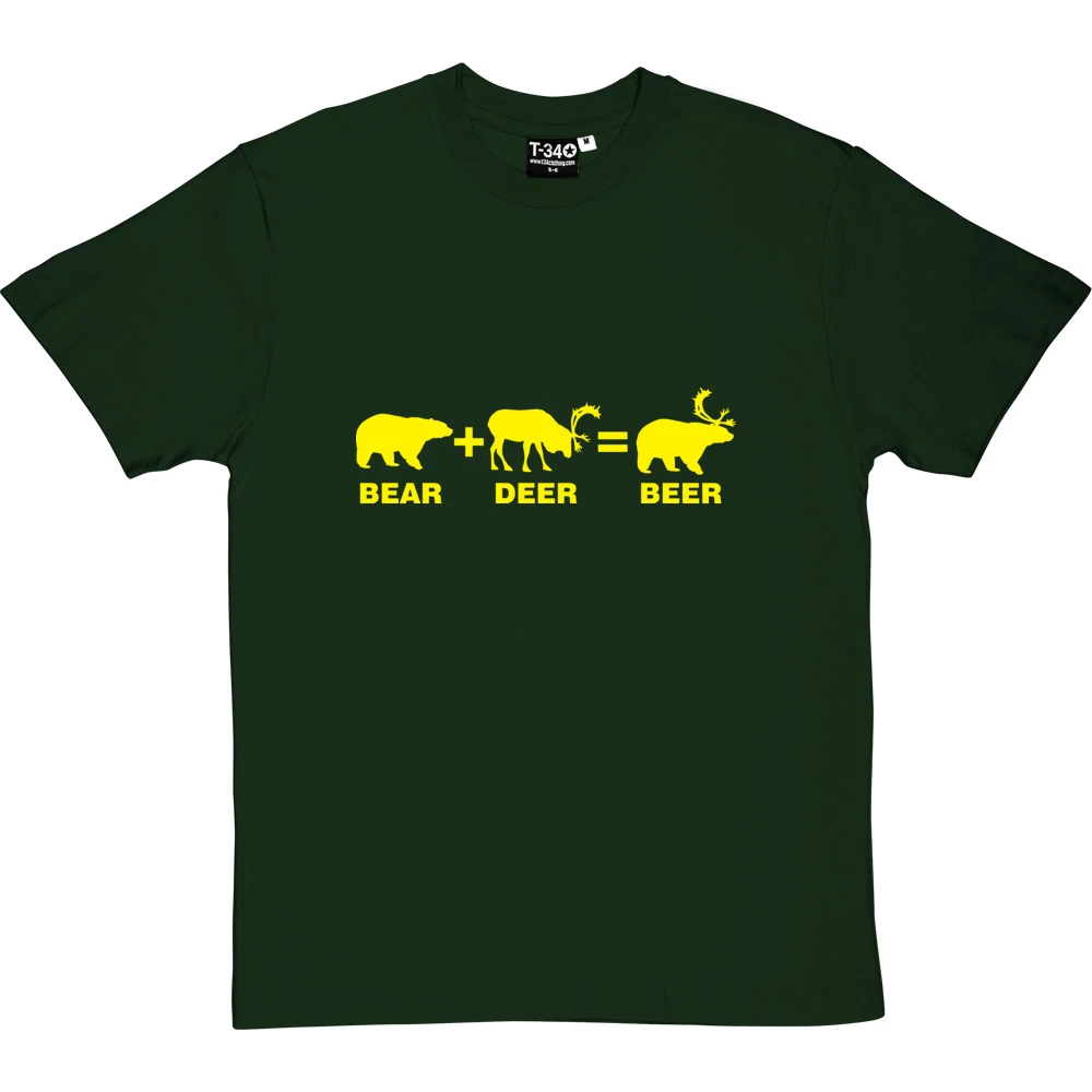 Bear + Deer = Beer T-Shirt 10 Bear + Deer = Beer T-Shirt - Image 10