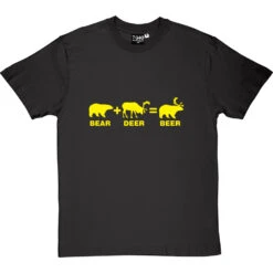 Bear + Deer = Beer T-Shirt 33 Bear + Deer = Beer T-Shirt -Tshirt Store bear deer beer tshirt 6 charcoaltshirt