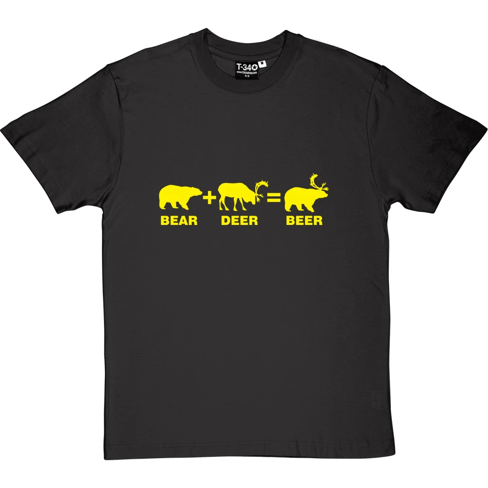 Bear + Deer = Beer T-Shirt 16 Bear + Deer = Beer T-Shirt - Image 16
