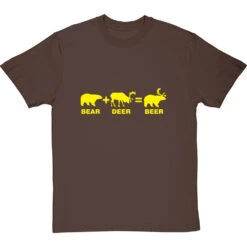 Bear + Deer = Beer T-Shirt 20 Bear + Deer = Beer T-Shirt -Tshirt Store bear deer beer tshirt 6 hazelnuttshirt