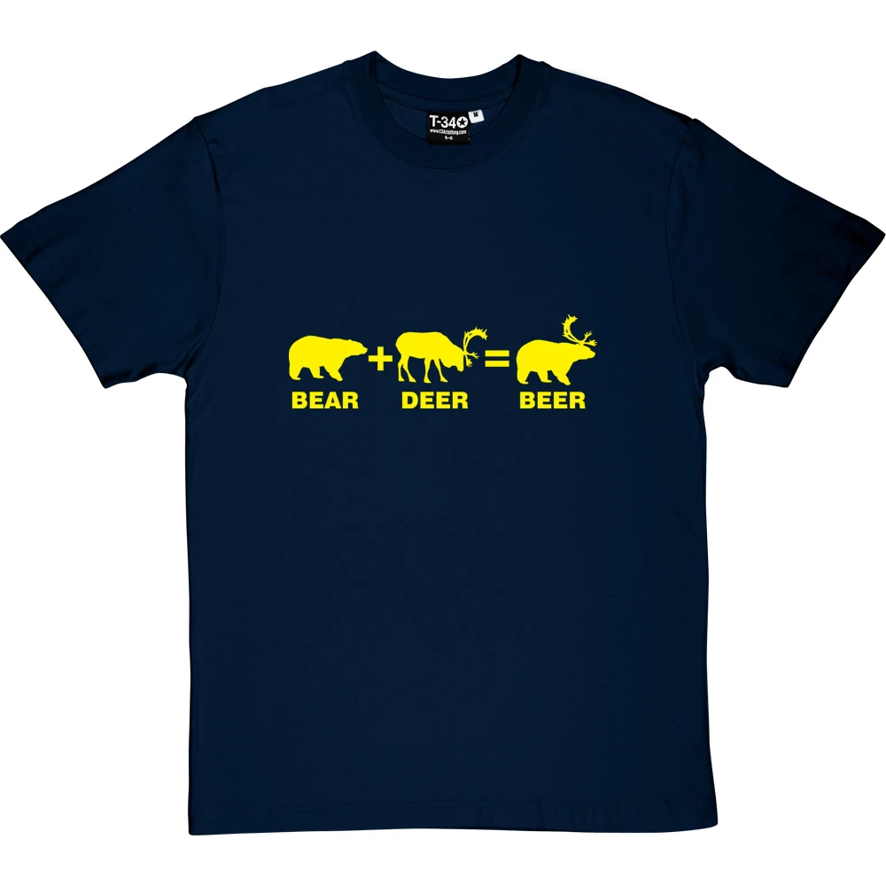 Bear + Deer = Beer T-Shirt 12 Bear + Deer = Beer T-Shirt - Image 12