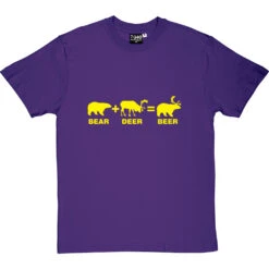 Bear + Deer = Beer T-Shirt 28 Bear + Deer = Beer T-Shirt -Tshirt Store bear deer beer tshirt 6 purpletshirt