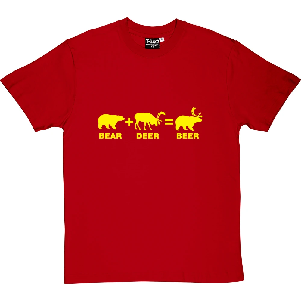 Bear + Deer = Beer T-Shirt 18 Bear + Deer = Beer T-Shirt - Image 18