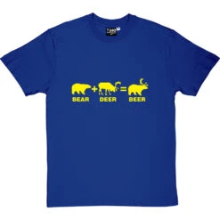 Bear + Deer = Beer T-Shirt 25 Bear + Deer = Beer T-Shirt -Tshirt Store bear deer beer tshirt 6 royalbluetshirt