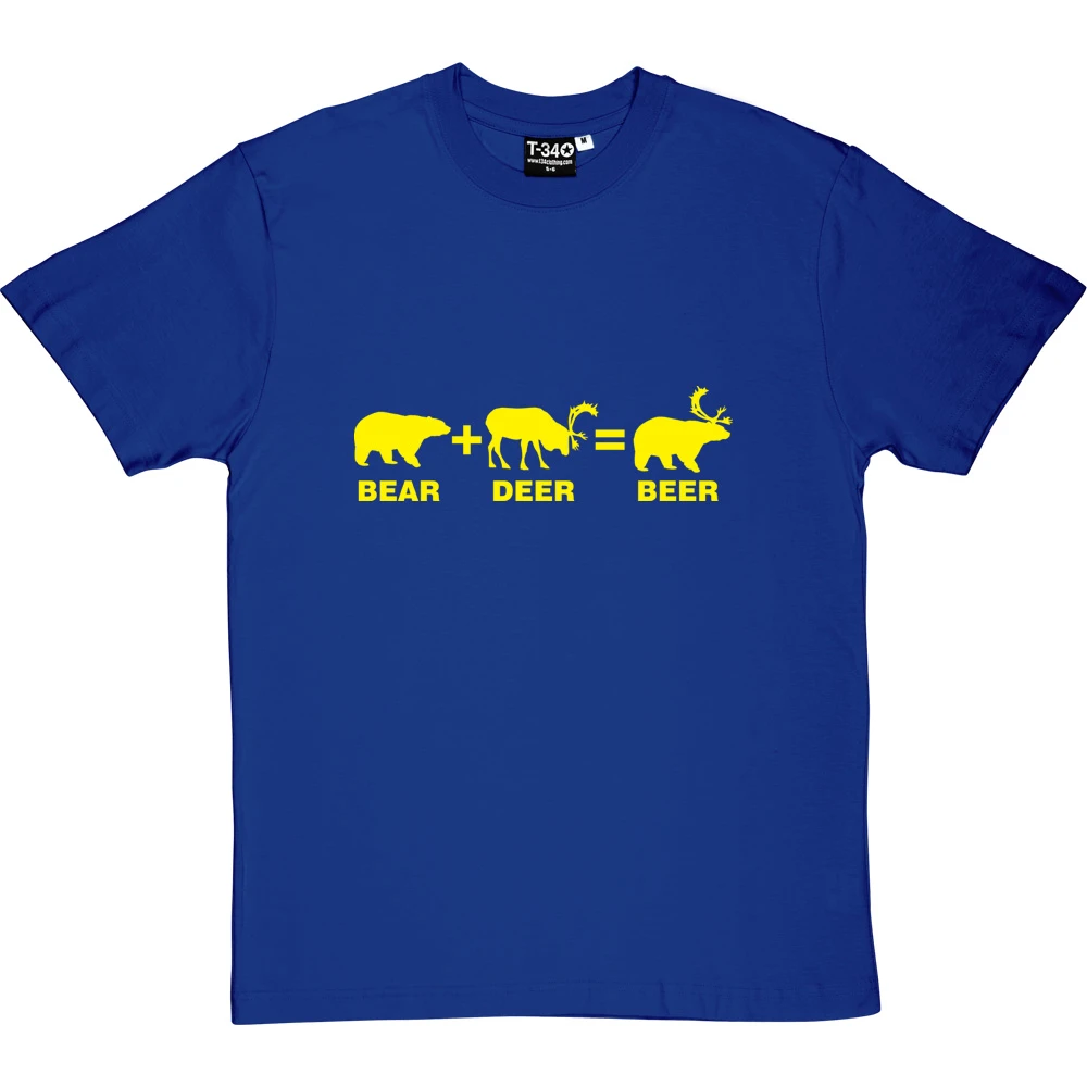 Bear + Deer = Beer T-Shirt 8 Bear + Deer = Beer T-Shirt - Image 8