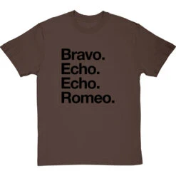 Bravo Echo Echo Romeo T-Shirt -Tshirt Store beer phonetic tshirt 1 hazelnuttshirt